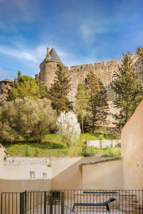 Longue Vie A La Reine - Piscine - Chateau Carcassonne Bagian luar foto
