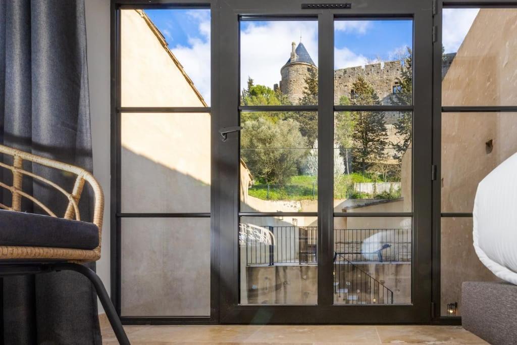Longue Vie A La Reine - Piscine - Chateau Carcassonne Bagian luar foto